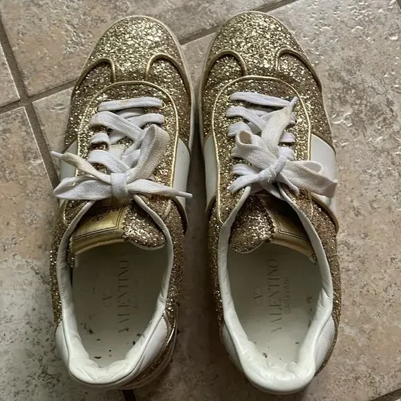 VALENTINO GARAVANI Glitter Flycrew Sneakers